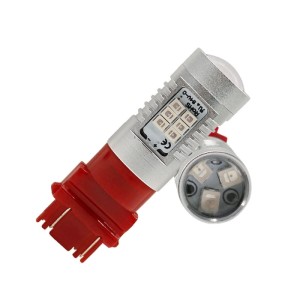 Żarówka LED P27/7W 3157 21SMD 2835 Czerwona