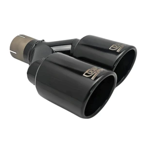 Końcówka podwójna czarna Ø90 225/205mm NBL2-90RSP*