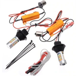 Światła dzienne + kierunki 2w1 Canbus BAU15S 42SMD