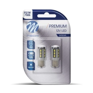 Żarówki LED Canbus M-Tech P21W 18SMD Białe