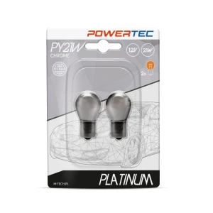 Zarówki Powertec PY21W 12V 21W Pomarańczowe Chrom